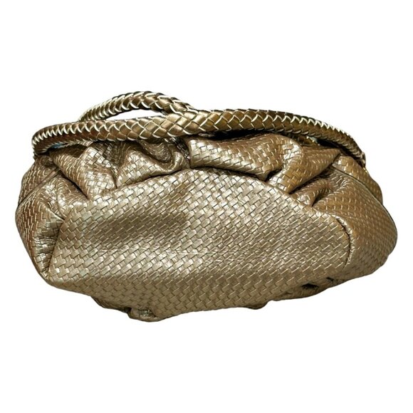 Miche Rebekah Purse Handbag Gold Woven Magnetic Closure Side Pockets NWOT - Picture 9 of 13